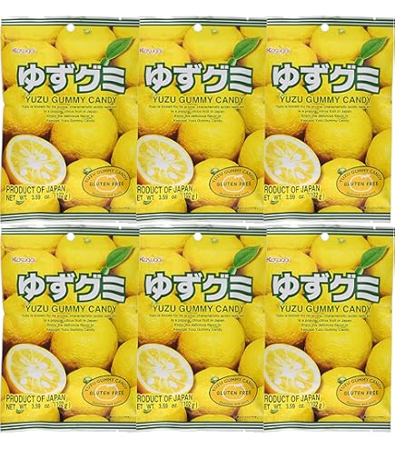 Amazon.com : Kasugai Yuzu Gummy Candy 3.59oz : Gummy Candy